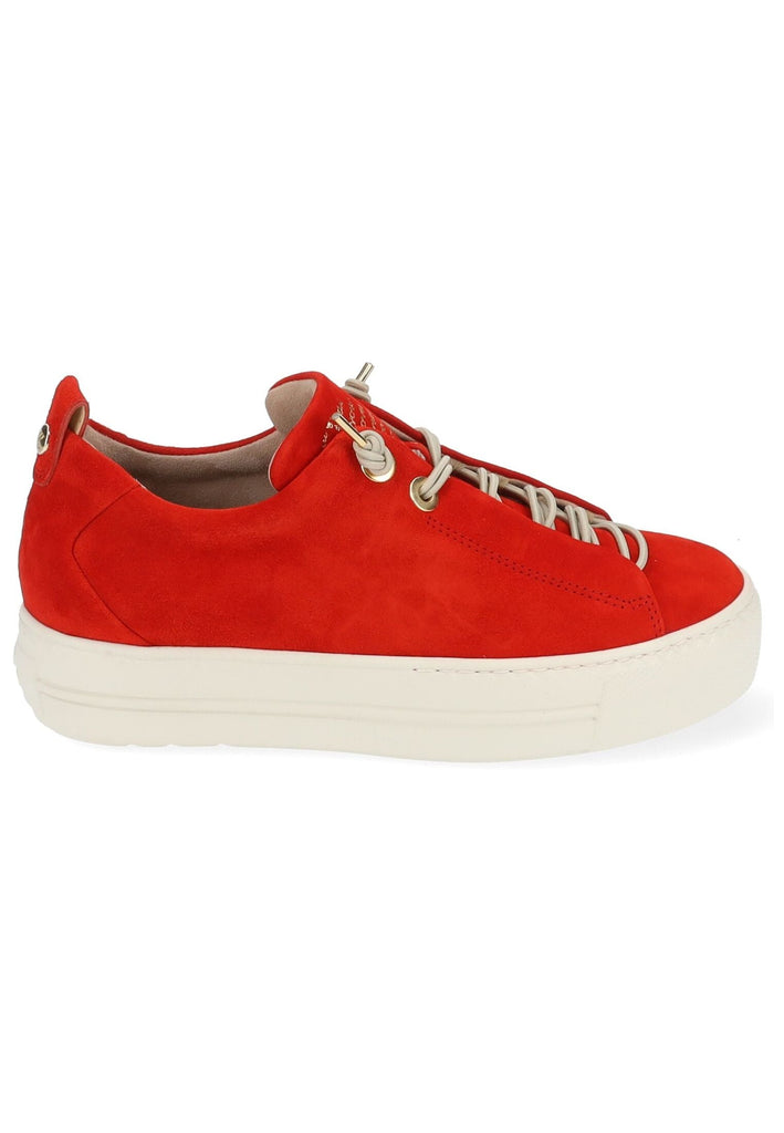 Paul Green Sneaker Veloursleder Rot