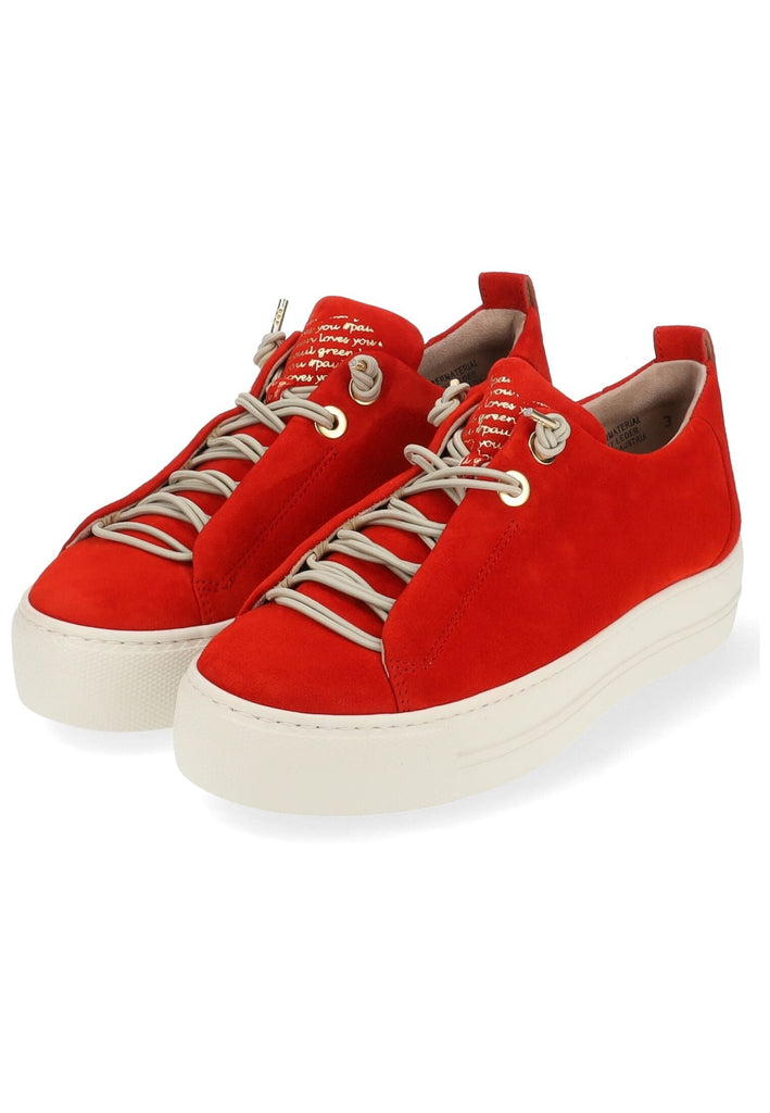 Paul Green Sneaker Veloursleder Rot