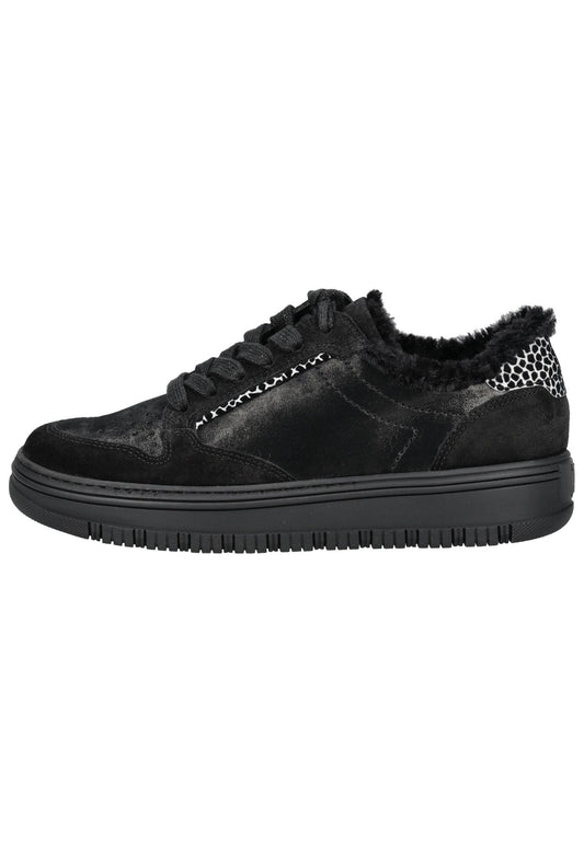 Paul Green Sneaker Veloursleder Schwarz Warmfutter