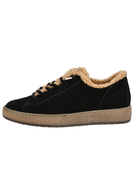 Paul Green Sneaker Veloursleder Schwarz Warmfutter