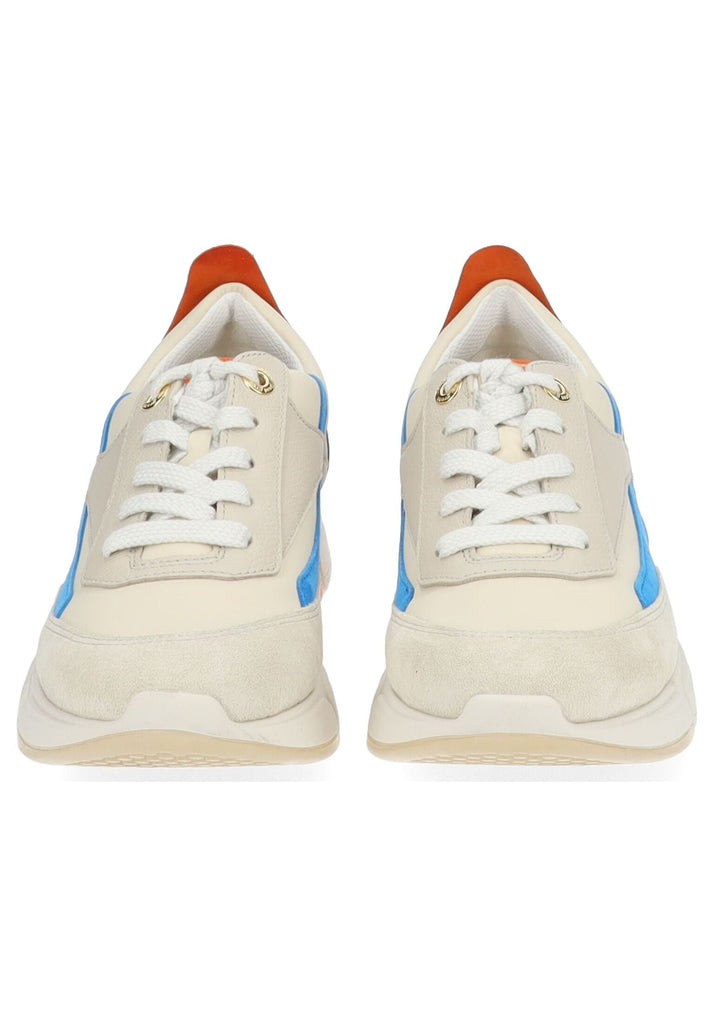 Paul Green Sneaker Veloursleder/Textil Beige/Blau