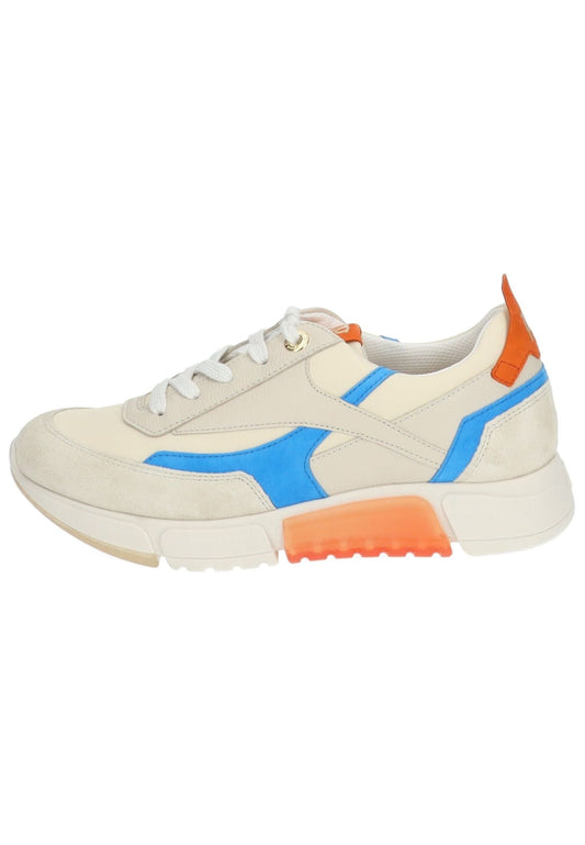Paul Green Sneaker Veloursleder/Textil Beige/Blau