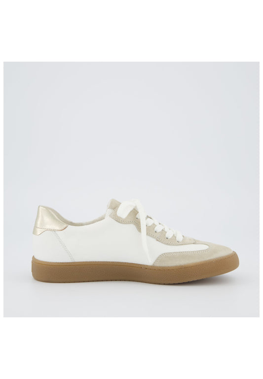Paul Green Sneaker Veloursleder/Textil Weiß Kombi