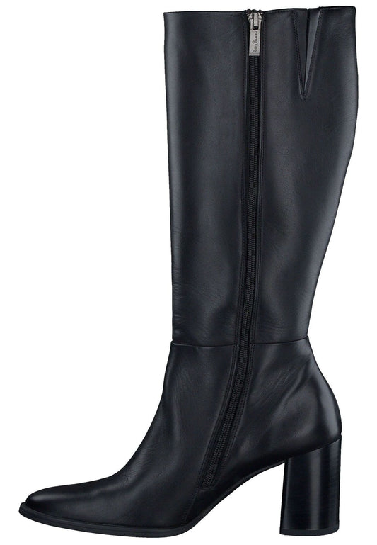 Paul Green Stiefel Glattleder Schwarz