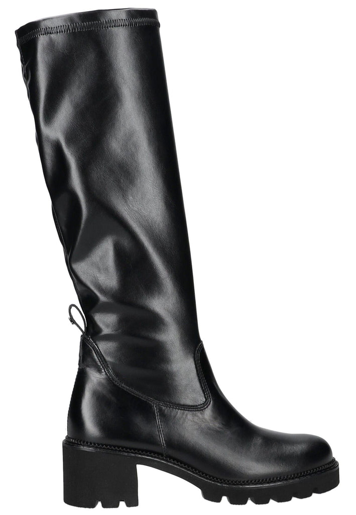 Paul Green Stiefel Leder/Textil Schwarz