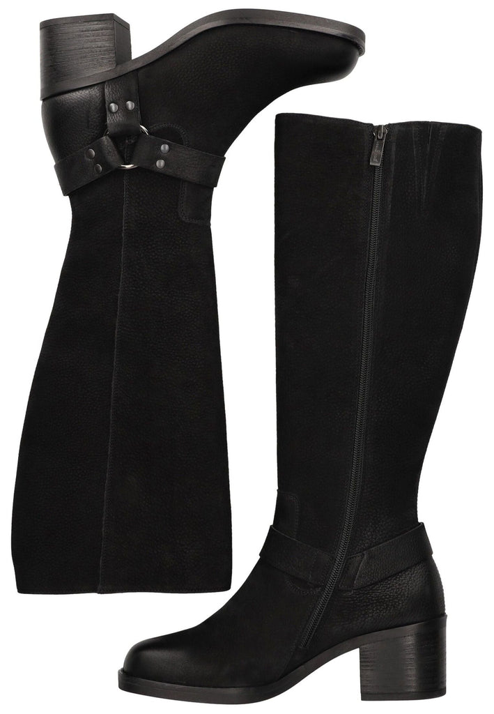 Paul Green Stiefel Nubukleder Schwarz