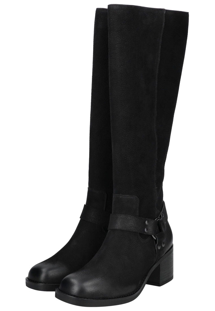 Paul Green Stiefel Nubukleder Schwarz