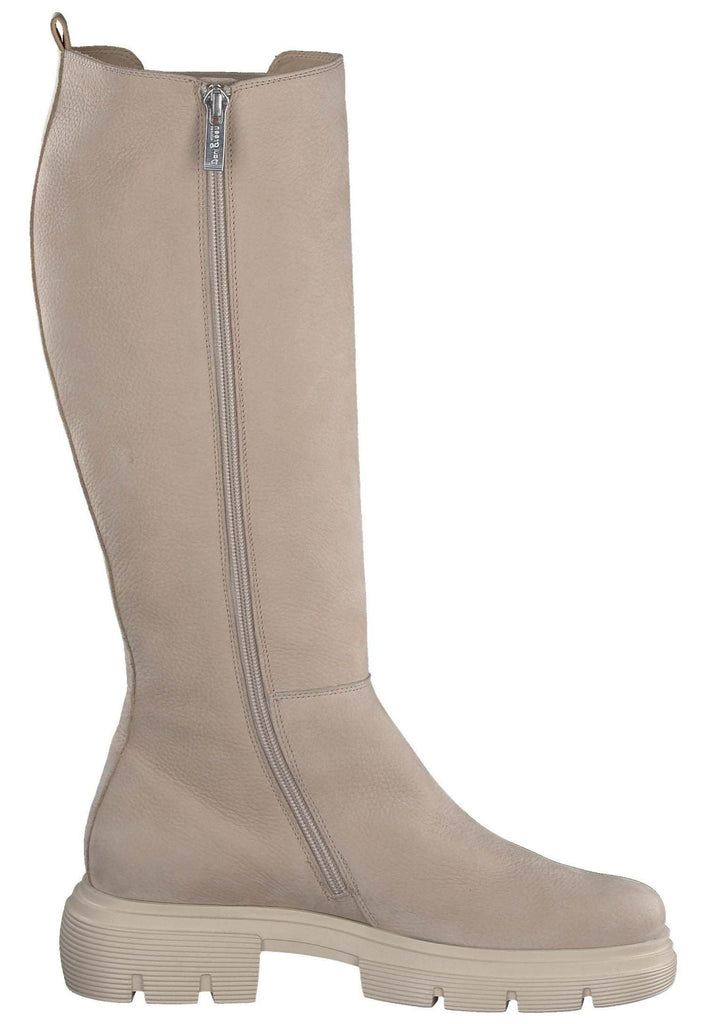 Paul Green Stiefel Nubukleder/Textil Beige