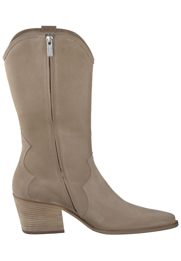 Paul Green Stiefel Veloursleder Beige