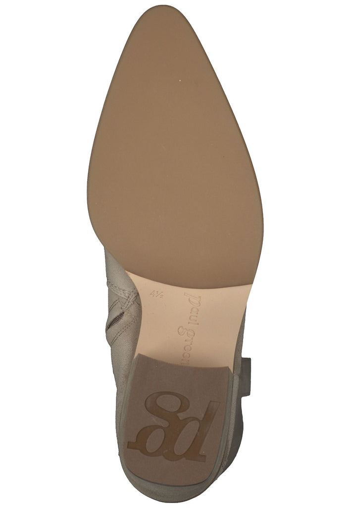 Paul Green Stiefel Veloursleder Beige