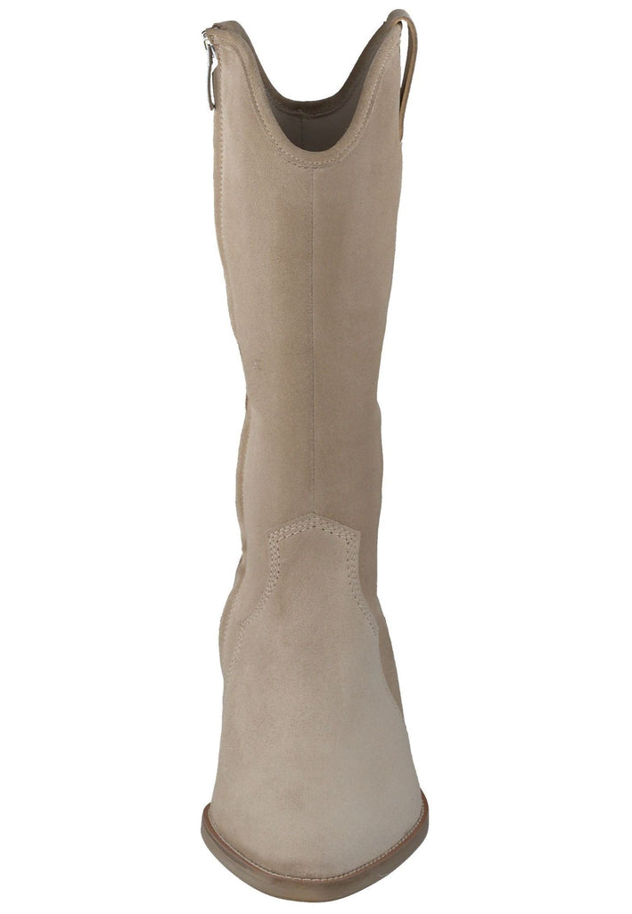 Paul Green Stiefel Veloursleder Beige