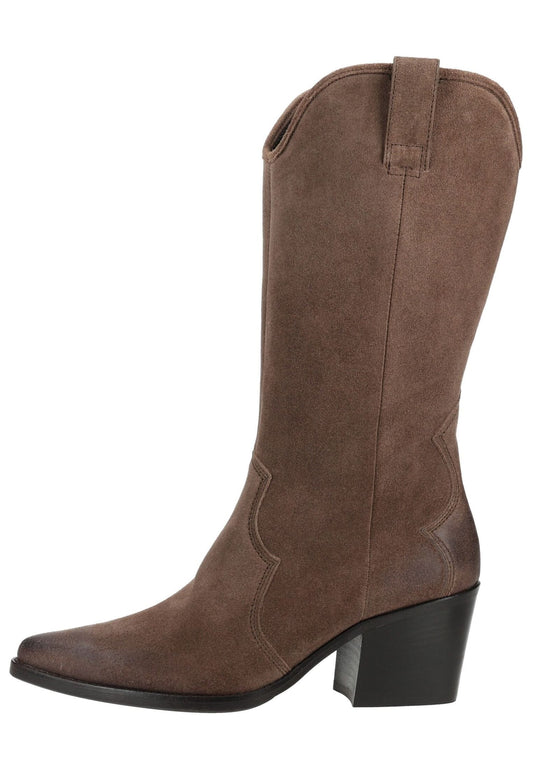 Paul Green Stiefel Veloursleder Braun