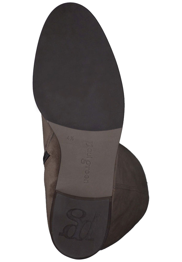 Paul Green Stiefel Veloursleder Braun/Grau
