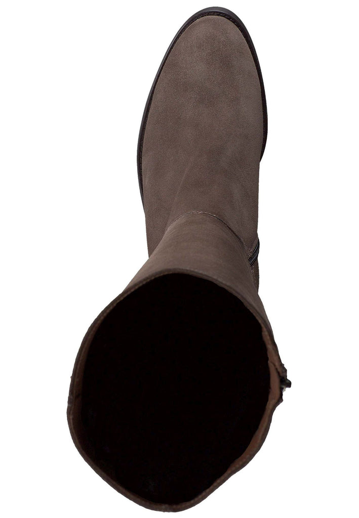 Paul Green Stiefel Veloursleder Braun/Grau