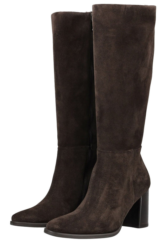 Paul Green Stiefel Veloursleder Mocca
