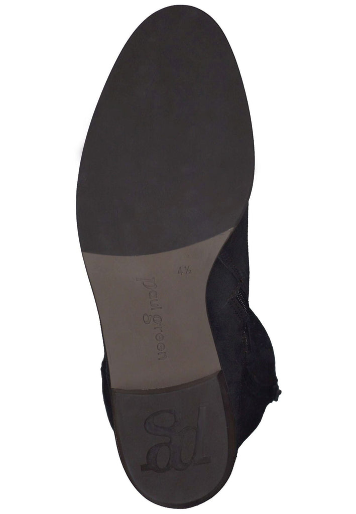 Paul Green Stiefel Veloursleder Schwarz