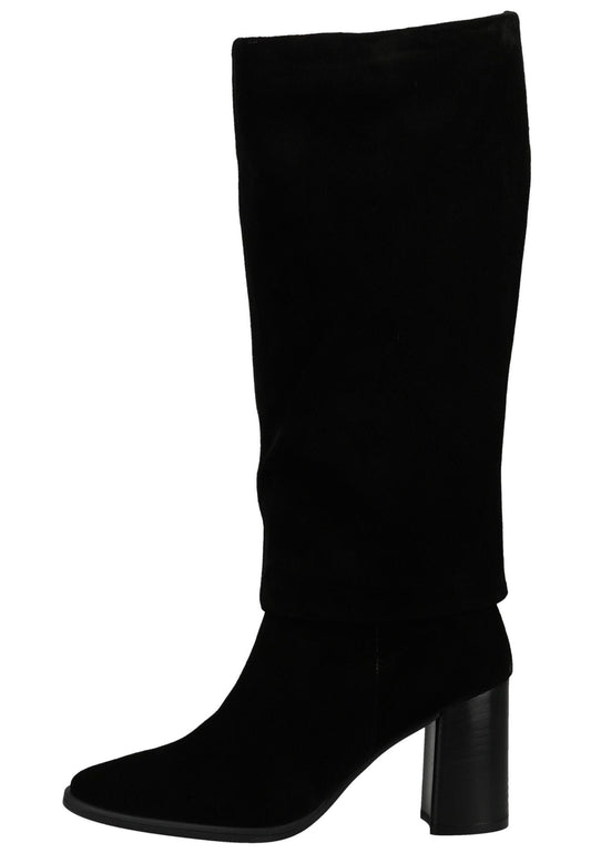 Paul Green Stiefel Veloursleder Schwarz
