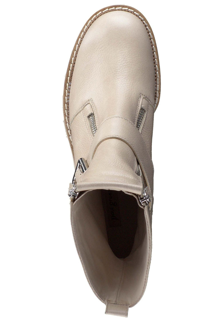 Paul Green Stiefelette Glattleder Beige