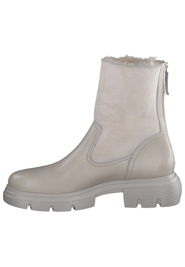 Paul Green Stiefelette Glattleder Beige Warmfutter