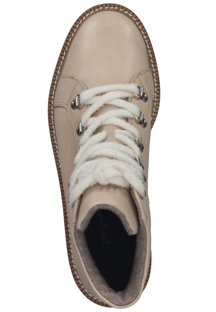 Paul Green Stiefelette Glattleder Beige Warmfutter