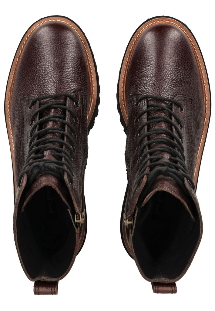 Paul Green Stiefelette Glattleder Braun