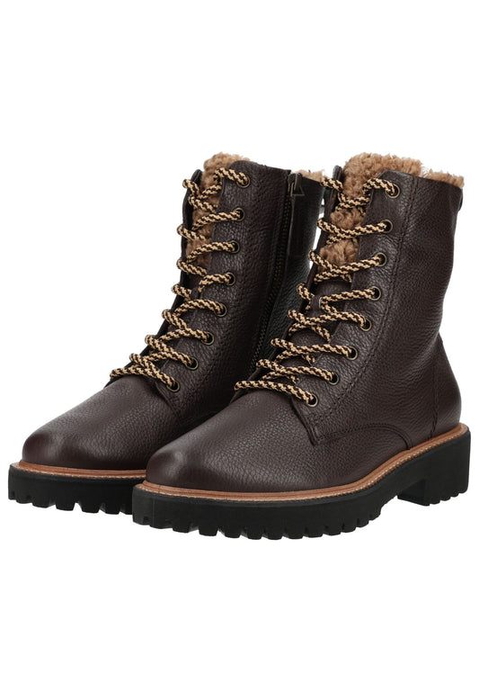 Paul Green Stiefelette Glattleder Braun Warmfutter