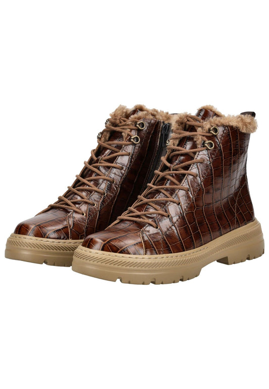 Paul Green Stiefelette Glattleder Cigar Warmfutter