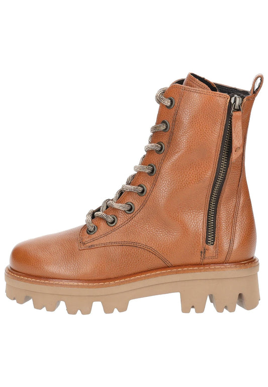 Paul Green Stiefelette Glattleder Cognac