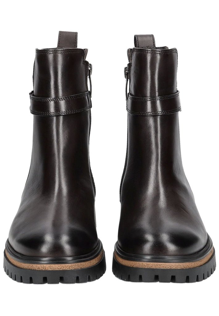 Paul Green Stiefelette Glattleder Dunkelbraun