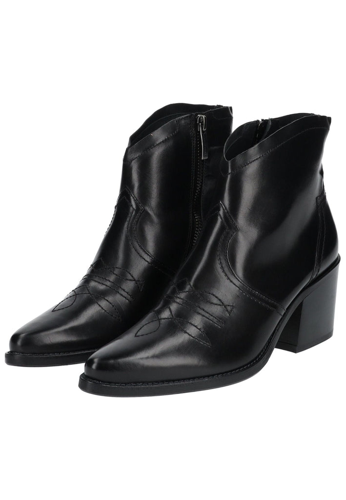 Paul Green Stiefelette Glattleder Schwarz