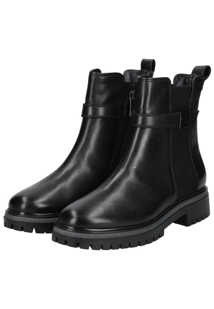 Paul Green Stiefelette Glattleder Schwarz