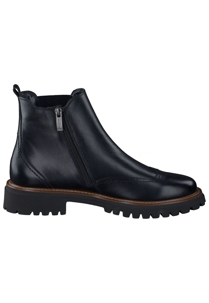 Paul Green Stiefelette Glattleder Schwarz