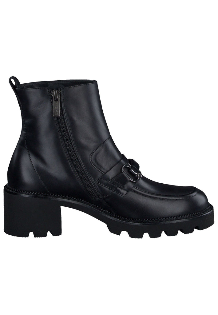 Paul Green Stiefelette Glattleder Schwarz