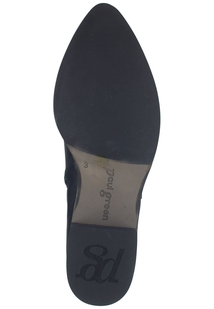 Paul Green Stiefelette Glattleder Schwarz