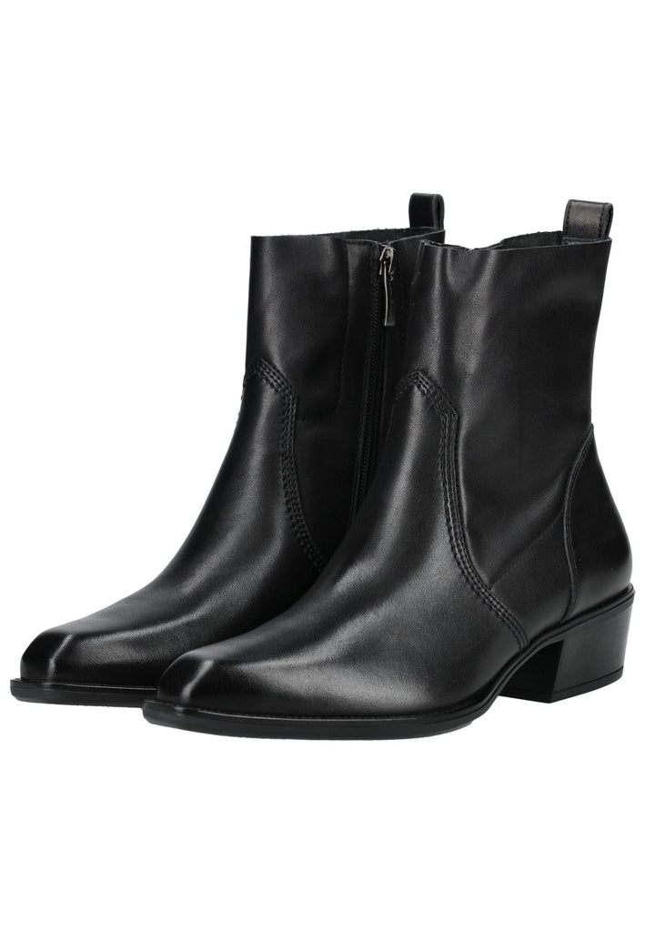 Paul Green Stiefelette Glattleder Schwarz