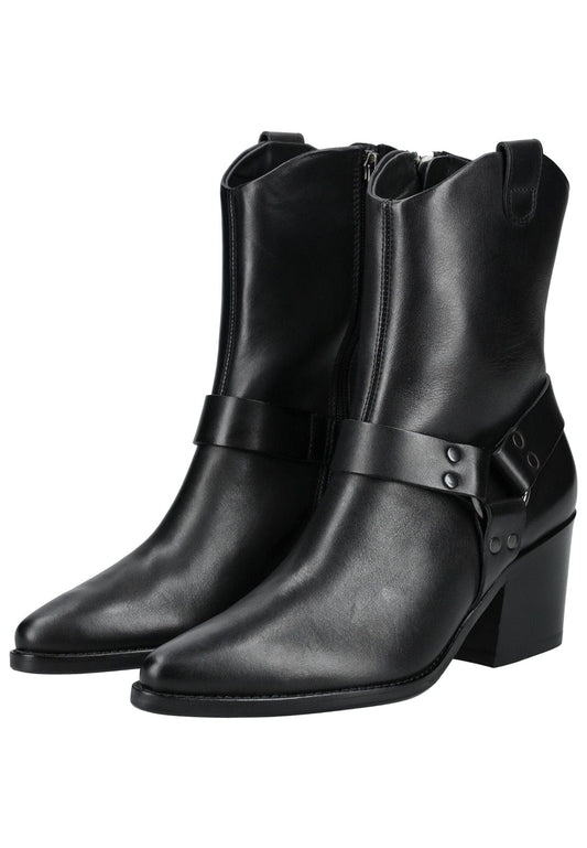 Paul Green Stiefelette Glattleder Schwarz