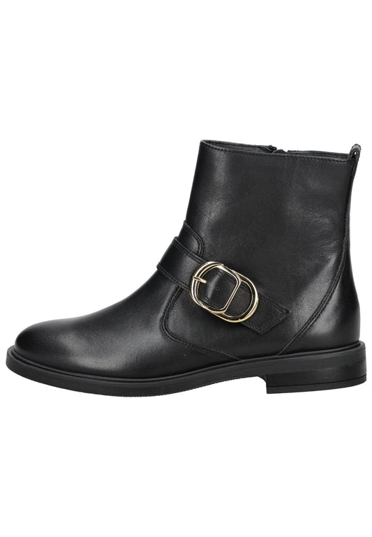 Paul Green Stiefelette Glattleder Schwarz