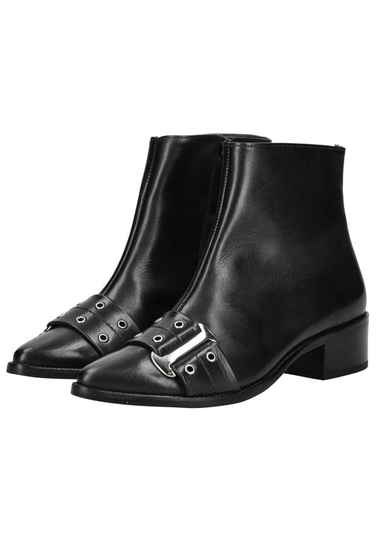 Paul Green Stiefelette Glattleder Schwarz