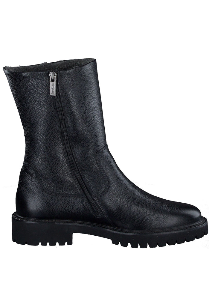 Paul Green Stiefelette Glattleder Schwarz Warmfutter