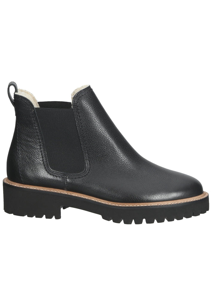 Paul Green Stiefelette Glattleder Schwarz Warmfutter