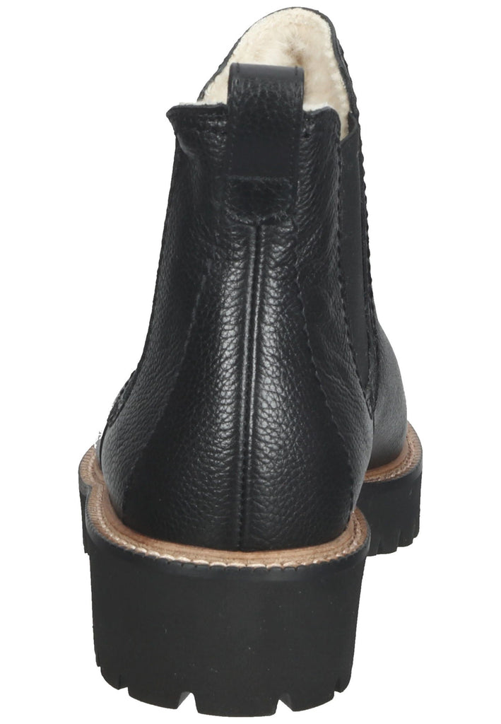 Paul Green Stiefelette Glattleder Schwarz Warmfutter