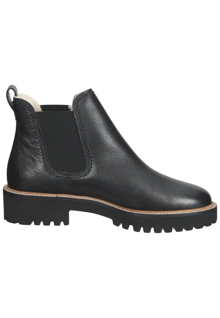 Paul Green Stiefelette Glattleder Schwarz Warmfutter