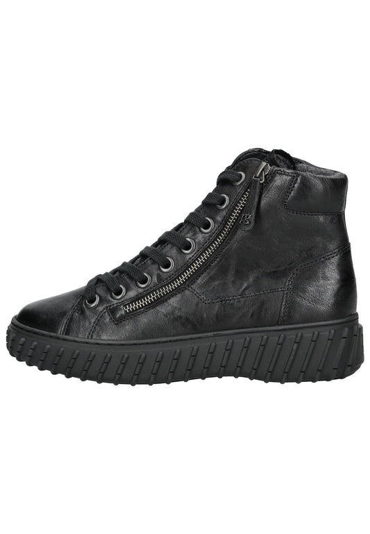 Paul Green Stiefelette Glattleder Schwarz Warmfutter