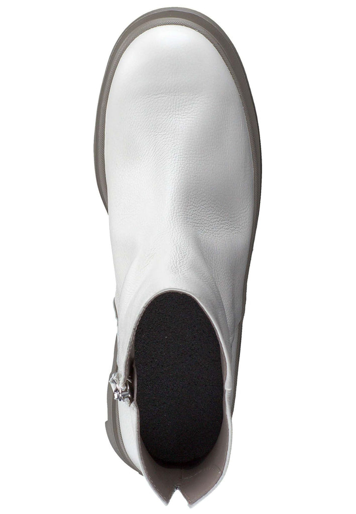 Paul Green Stiefelette Glattleder Weiß