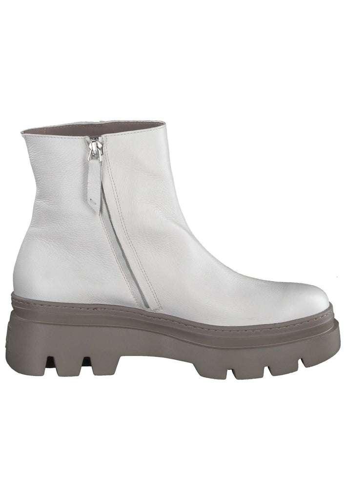 Paul Green Stiefelette Glattleder Weiß