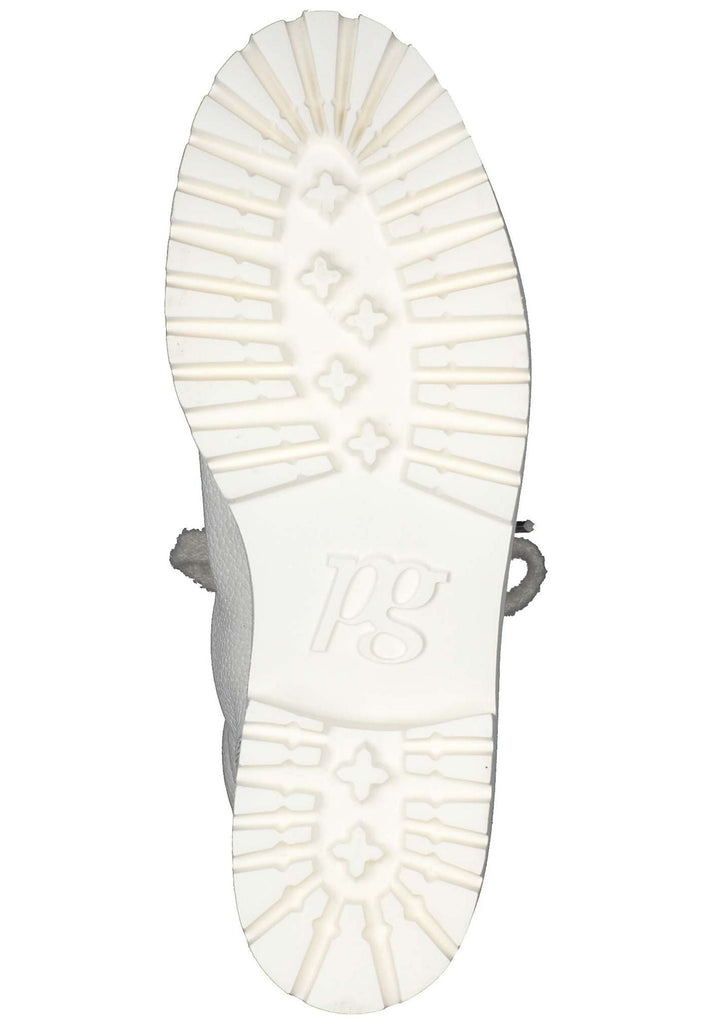 Paul Green Stiefelette Glattleder Weiß Warmfutter