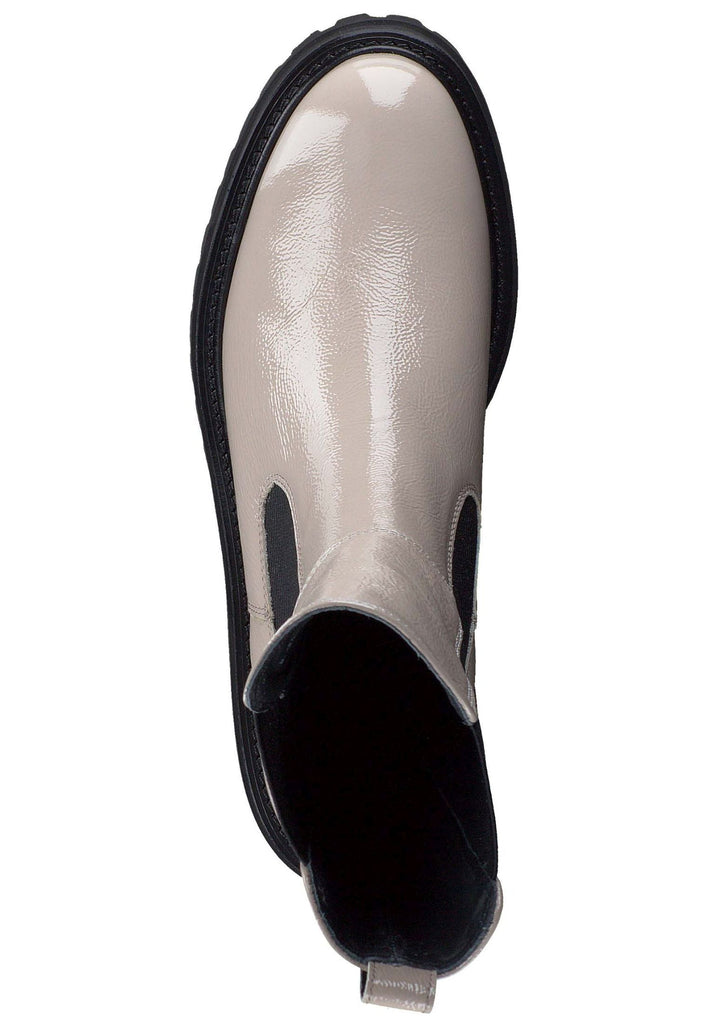 Paul Green Stiefelette Leder Beige Lack