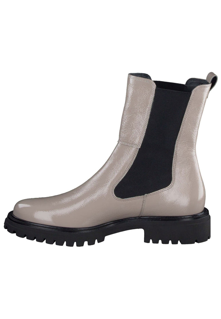 Paul Green Stiefelette Leder Beige Lack