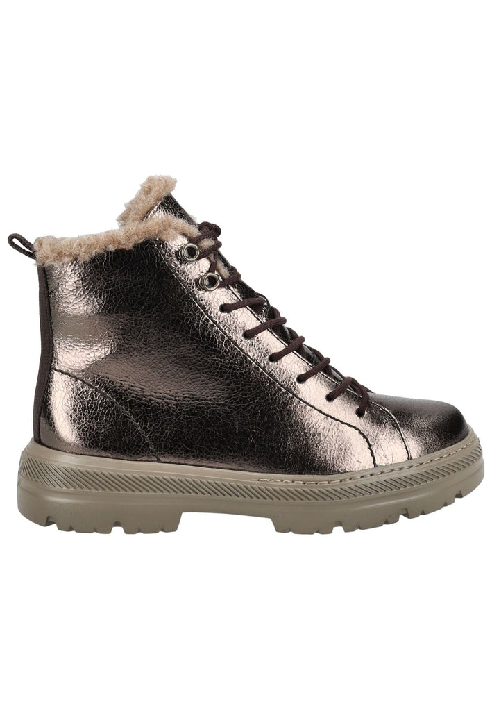 Paul Green Stiefelette Leder Erde Warmfutter