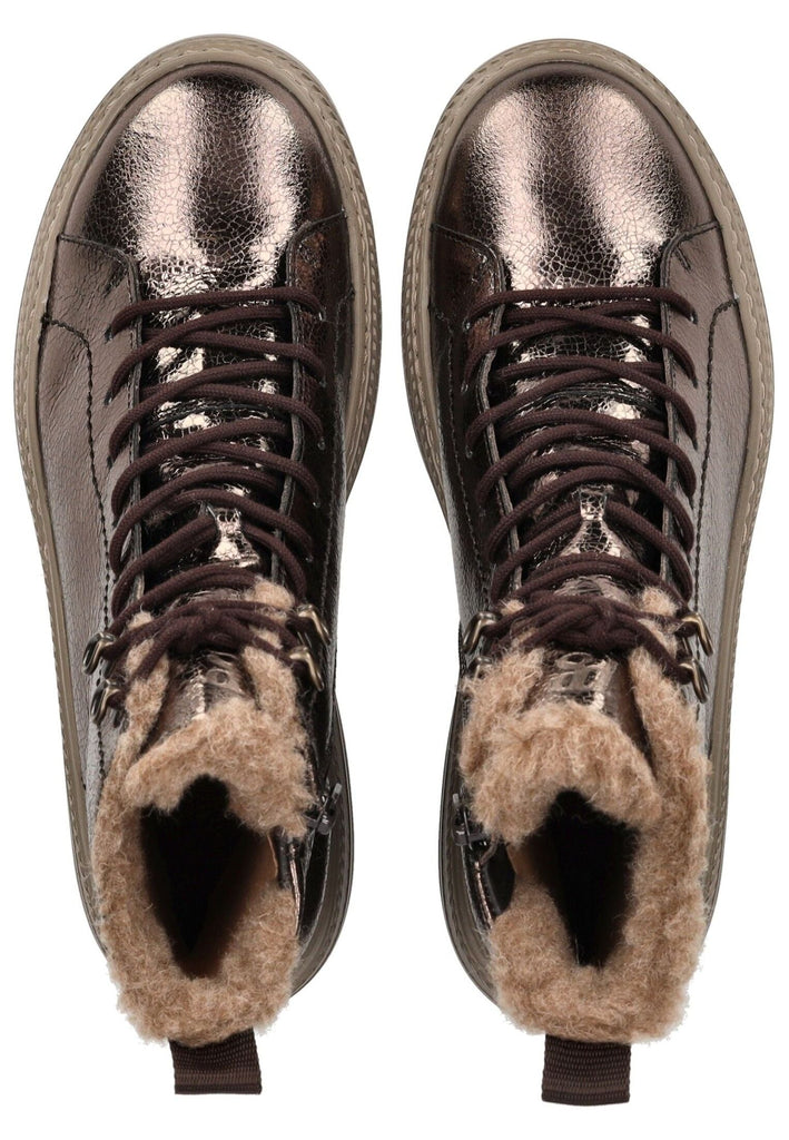 Paul Green Stiefelette Leder Erde Warmfutter